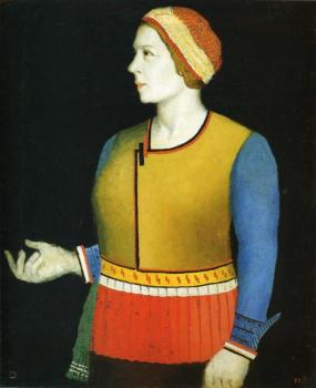 卡玆米爾 馬列維奇 Portrait of Artist s Wife N.A. Malevich